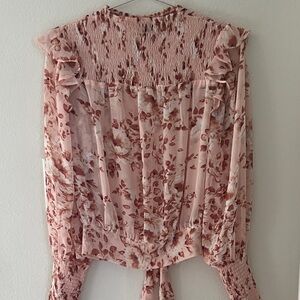 Bardot Remi Blouse- Revolve Blush Floral